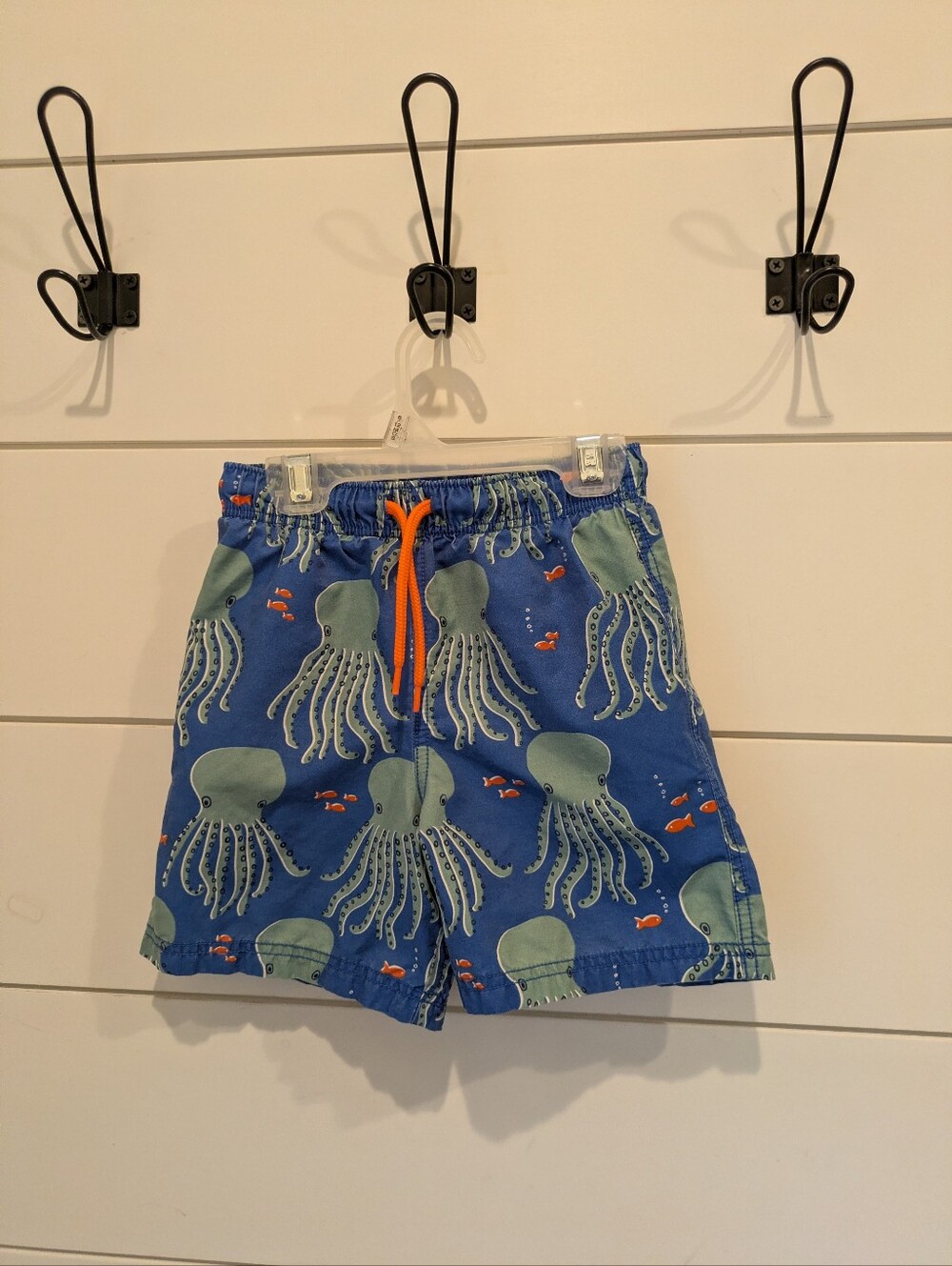 Mini Boden Octopus Swim Trunks in size 5-6
